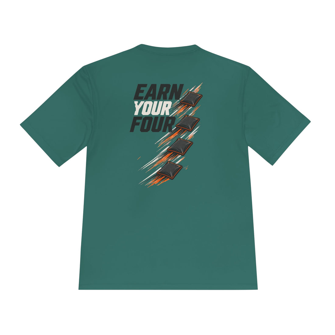 Cornhole T‑Shirt – "Level Up Cornhole" Earn Four Graphic Tee