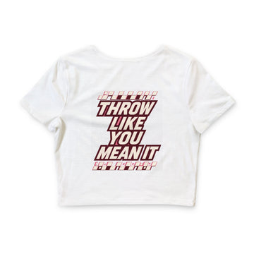 Crop Tee — "Level Up" Retro Gaming Motivational Graphic
