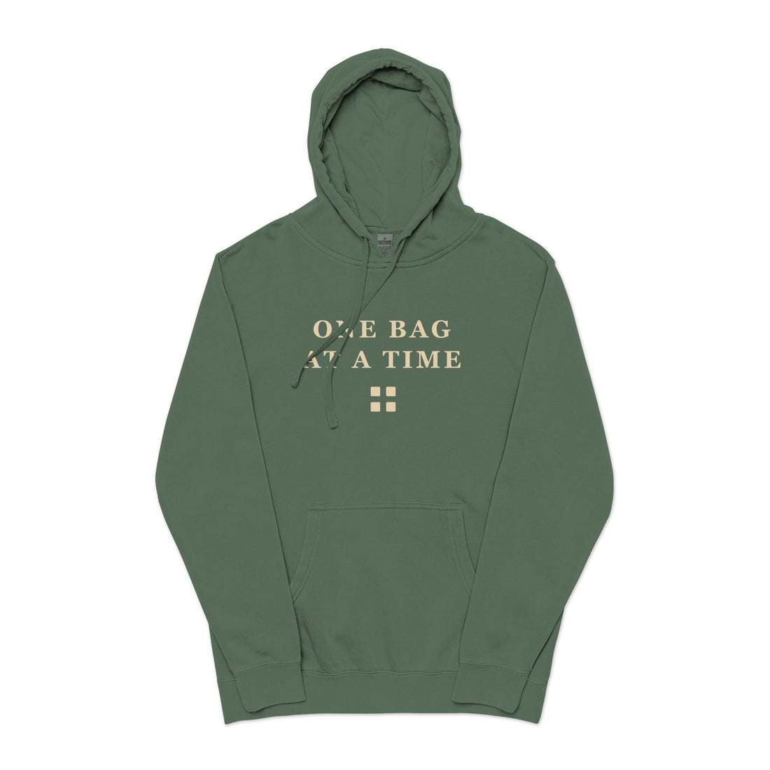 One Bag at a Time Hoodie — Pigment-Dyed Cozy Pullover