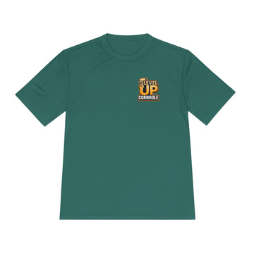 Cornhole T‑Shirt – "Level Up Cornhole" Earn Four Graphic Tee